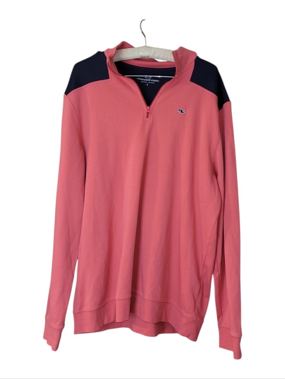Vineyard Vines Quarter Zip Long Sleeved Pullover Shirt L